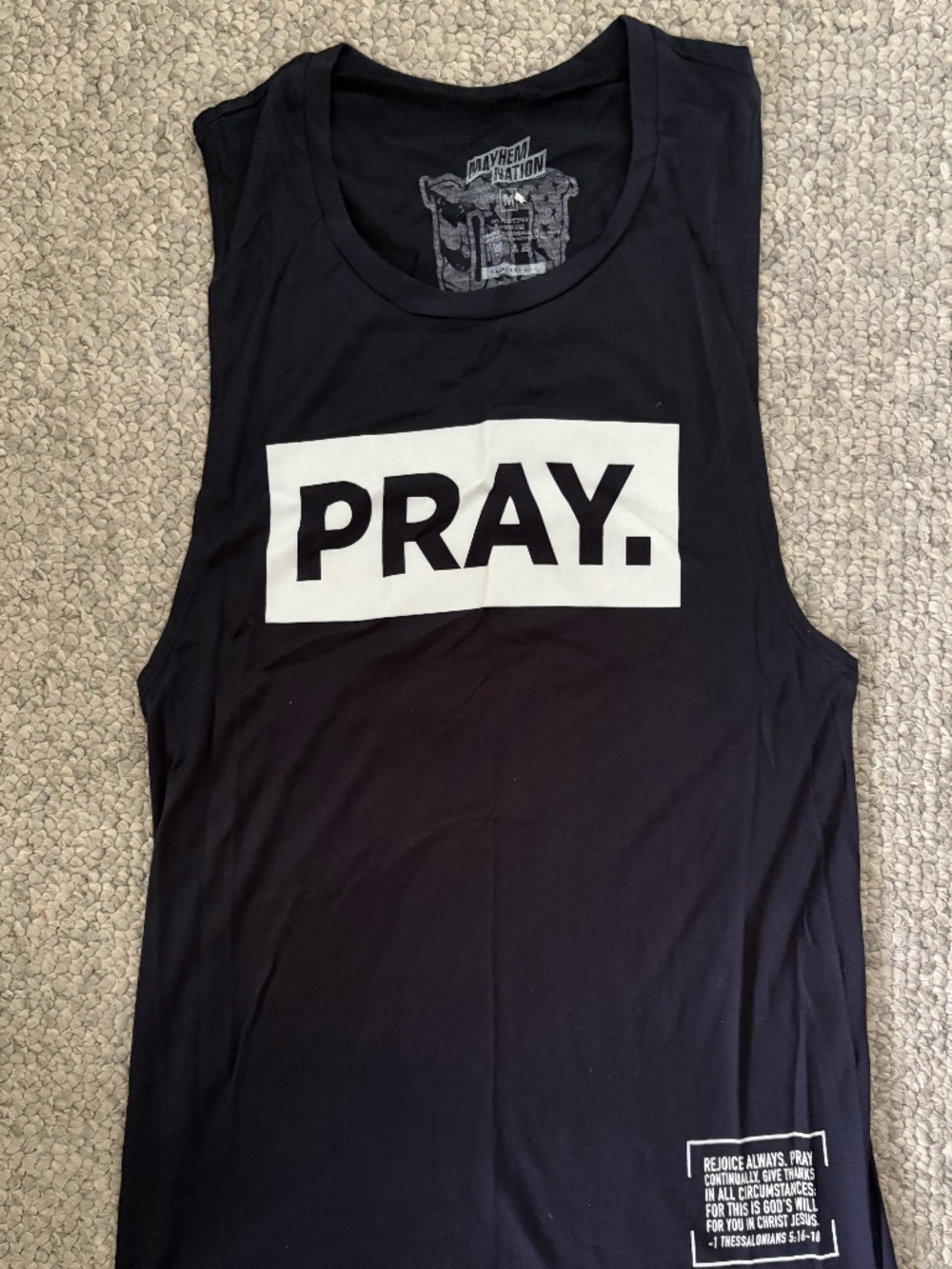 Mayhem Nation Pray muscle tank